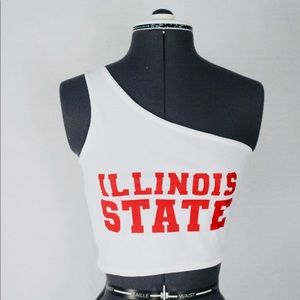 One Shoulder Crop top, Illinois State